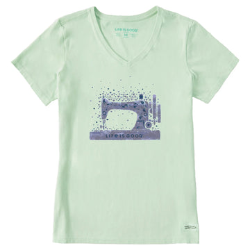 Life is Good Women's Sew Much Love Crusher Lite Vee