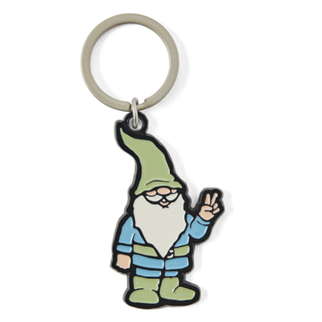 Life is Good Peace Gnome Kind Keychain