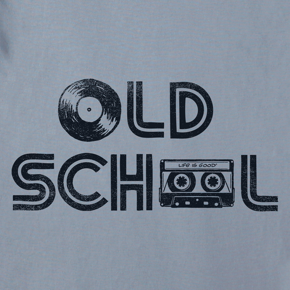 Life is Good Men's Old School Vinyl Cassette Short Sleeve Tee