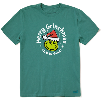 Life is Good Men's Merry Grinchmas Wink Crusher Tee