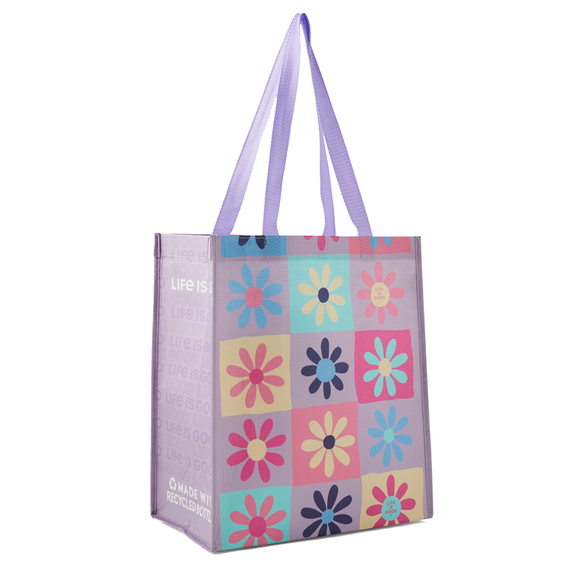 Life is Good Have a Nice Daisy Recycled Tote