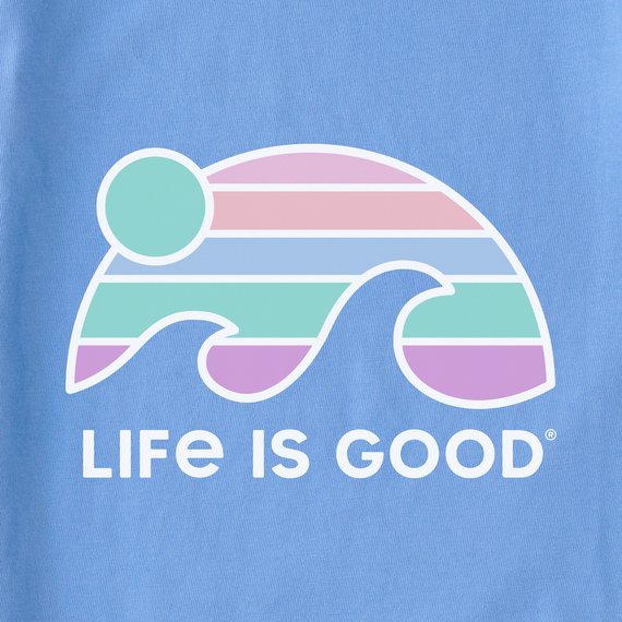 Life is Good Women's Sunset Wave LIG Simply True Fleece Zip Hoodie