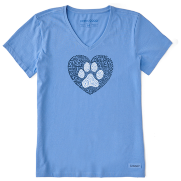 Life is Good Women's Animal Heart Crusher Vee