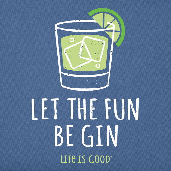 Life is Good Men's Let the Fun Be Gin Crusher Tee