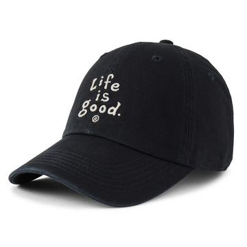 Life is Good Vintage Wordmark Stacked Chill Cap