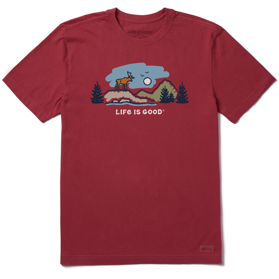 Life is Good Men's Moose Mountain Vista Crusher Tee