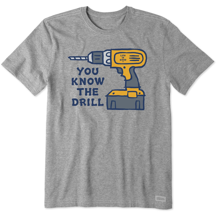 Life is Good Men's You Know the Drill Crusher Tee