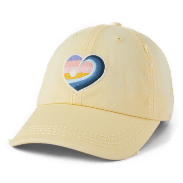Life is Good Sunrise Surf Heart Sunwashed Chill Cap