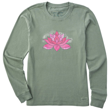Life is Good Women's Lotus Long Sleeve Crusher Tee