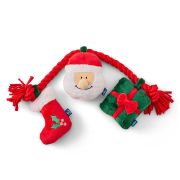 Life is Good Santa Jumbo Rope Dog Toy