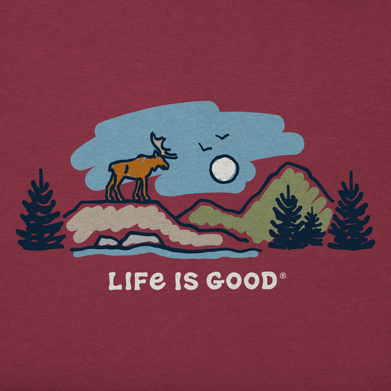 Life is Good Men's Moose Mountain Vista Crusher Tee