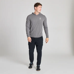 Life is Good Men's Iron Grey Slub Hoodie