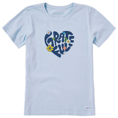 Life is Good Women's Grateful Heart Crusher Tee