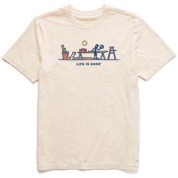 Life is Good Men's Rocket & Jake Woodwork Vista Crusher Tee