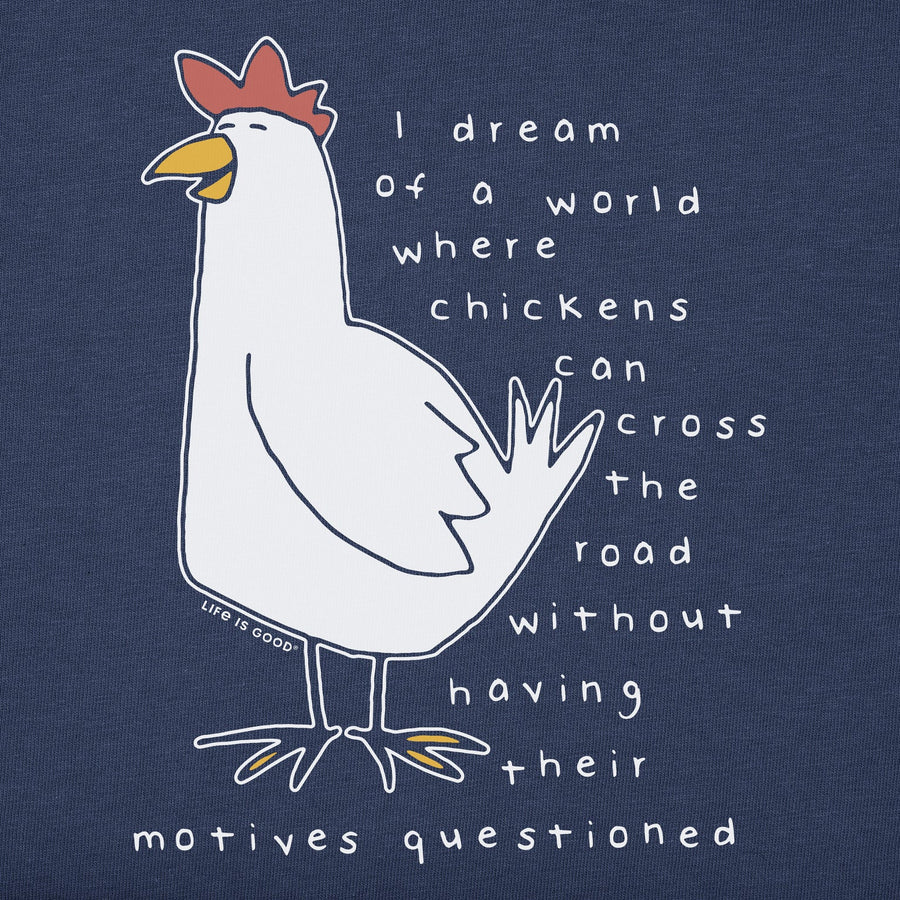 Life is Good Women's Chicken Motives Short Sleeve Tee