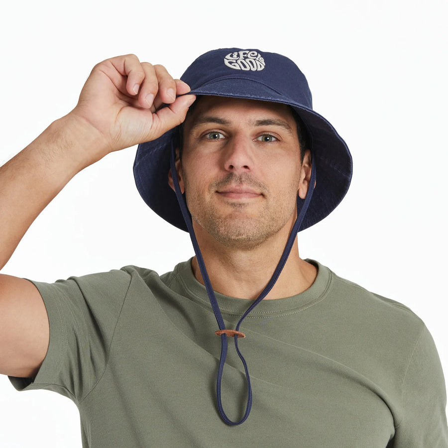 Life is Good Circle Bucket Hat