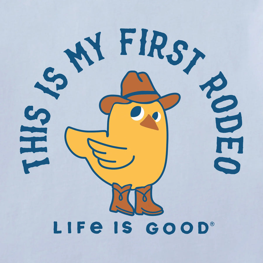Life is Good Baby First Rodeo Chick Short Sleeve Crusher Bodysuit