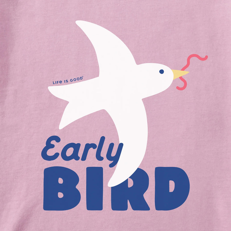 Life is Good Baby Early Bird Long Sleeve Crusher Bodysuit