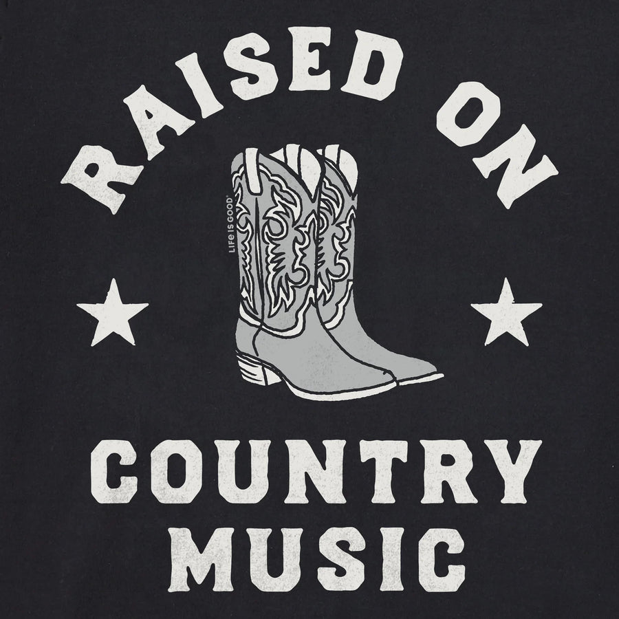 Life is Good Women's Raised on Country Music Crusher Lite Tee