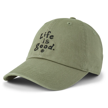 Life is Good Vintage Wordmark Stacked Chill Cap