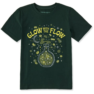 Life is Good Kids Glow with the Flow Short Sleeve Crusher Tee