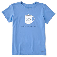 Life is Good Women's Coffee Hot Friend Crusher Tee