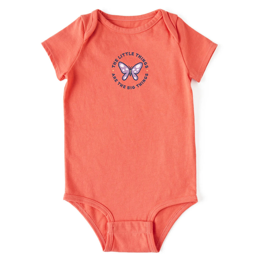 Life is Good Infant Little Things Butterfly Crusher Baby Bodysuit