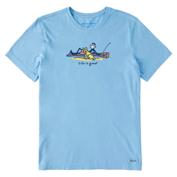 Life is Good Men's Jake and Rocket Beach Day Crusher Tee