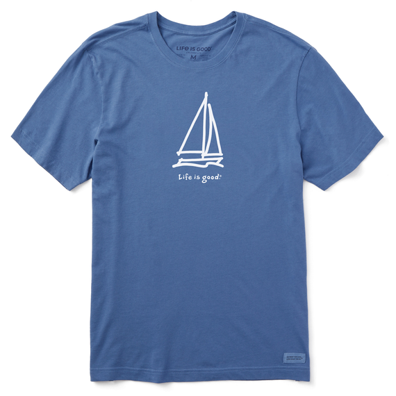 Life is Good Men's LIG Sailboat Crusher Lite Tee