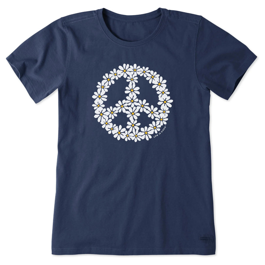 Life is Good Women's Peace Daisy Chain Crusher Tee