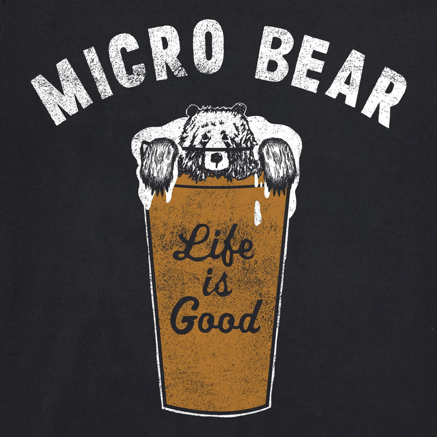 Life is Good Men's Micro Bear Crusher Tee
