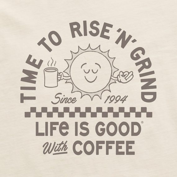 Life is Good Men's Showtime Matchbook Rise Coffee Sun Crusher Tee