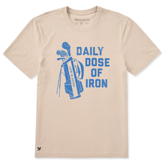 Life is Good Men's Daily Dose Golf Bag Crusher Lite Tee