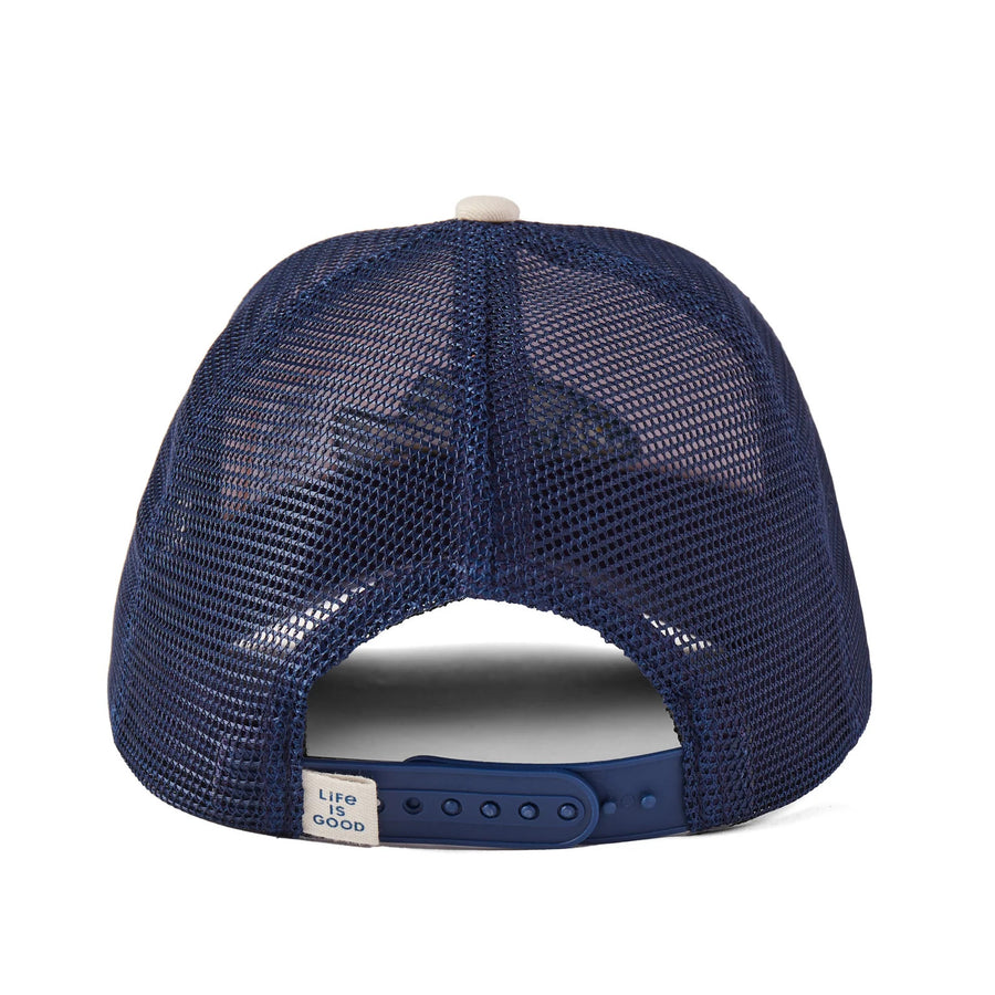 Life is Good Striped Bass Trucker Cap