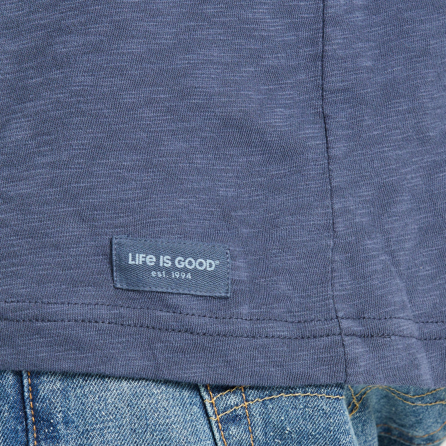 Life is Good Men's Landscape Mountain Scene Long Sleeve Slub Hoodie