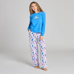 Life is Good Women's Warm Winter Dogs Pattern Snuggle Up Sleep Pant