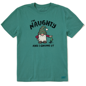 Life is Good Men's Naughty Gnome Crusher Tee