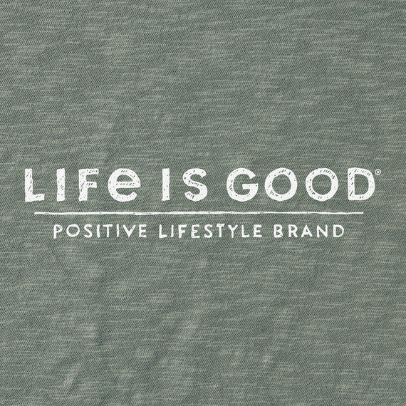 Life is Good Men's Woodsy ATV Camp Textured Slub Hoodie