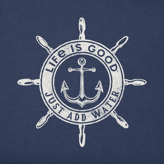 Life is Good Women's Just Add Water Anchor Compass Crusher Tee