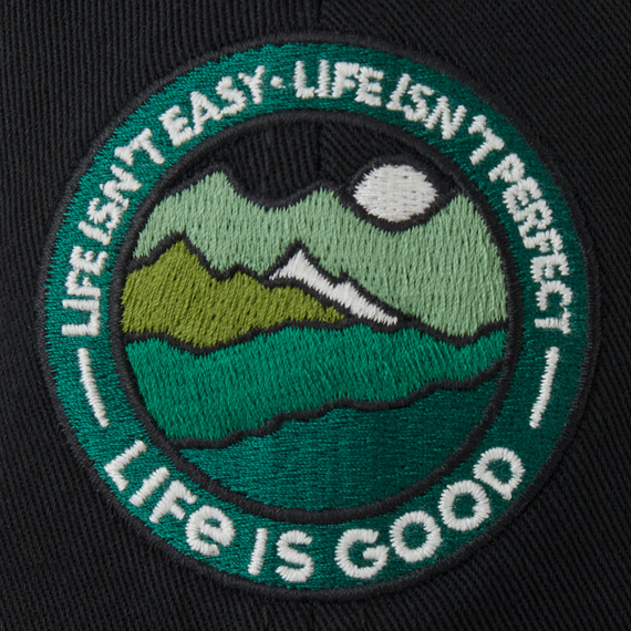 Life is Good Soft Meshback Cap Life Isn't Perfect Mountains