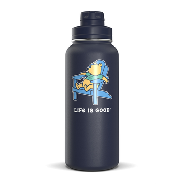 Life is Good Winnie Adirondack 32oz Stainless Steel Water Bottle