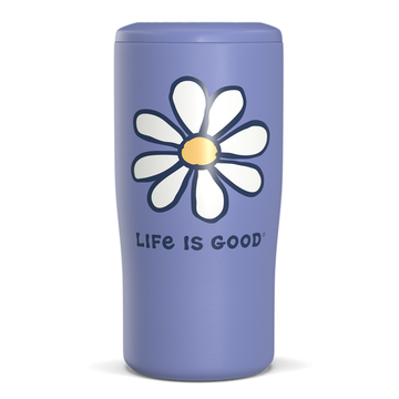 Life is Good Vintage Daisy 4-in-1 Stainless Steel Can Cooler
