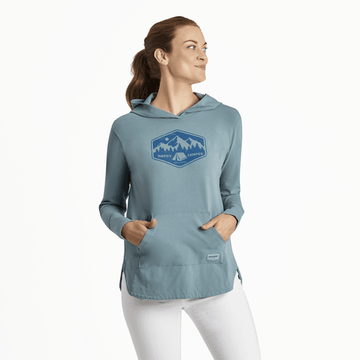 Life is Good Women's Crusher Flex Hoodie Happy Camper