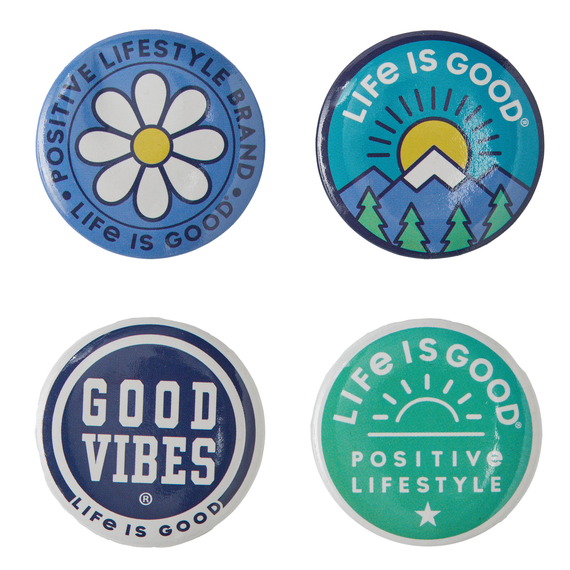 Life is Good Positive Pins Good Vibes