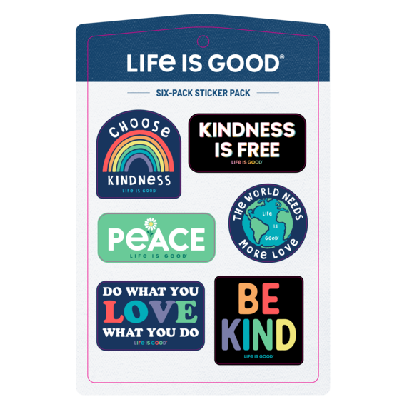 Life is Good Optimism Six Pack Sticker Pack