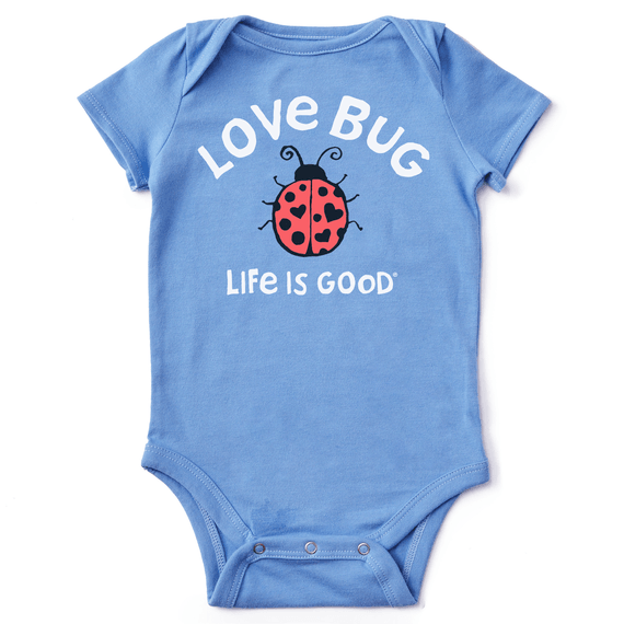 Life is Good Baby Crusher Bodysuit Love Bug
