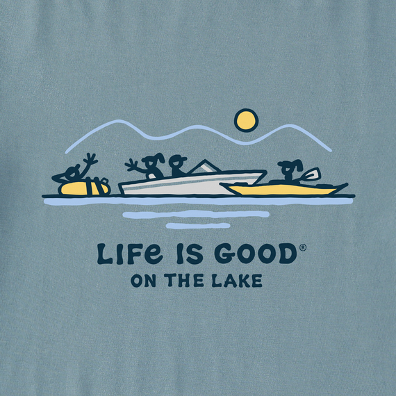 Life is Good Men's Crusher Lite LS Tee Boat Party