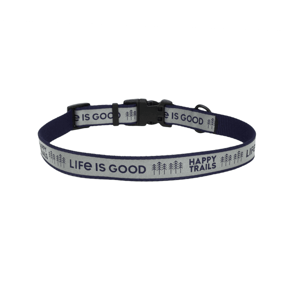 Happy Trails Reflective Dog Collar