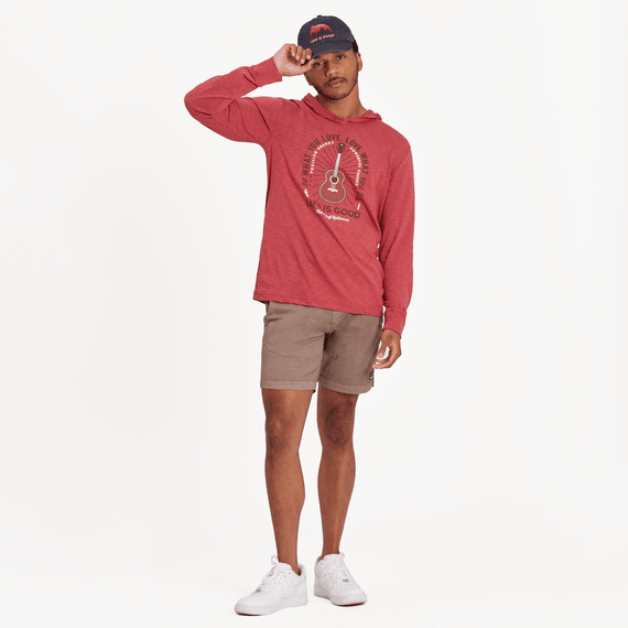 Life is Good Men's Slub Hoodie Do What You Love