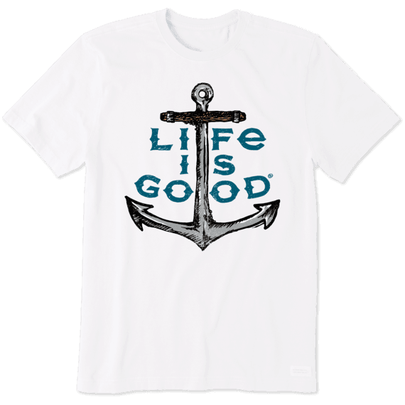 Life is Good Men's Crusher Lite Tee LIG Anchor